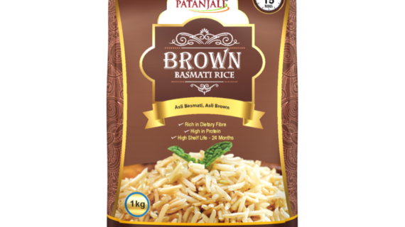 BROWN BASMATI RICE POUCH 1 KG